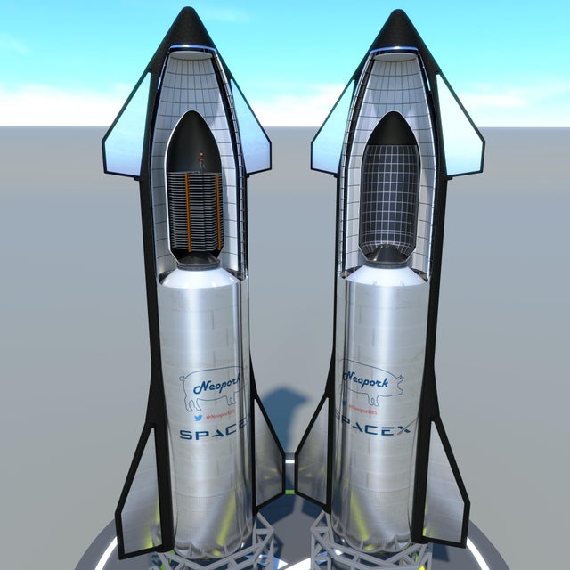 falcon 9 cargo fairing cross section