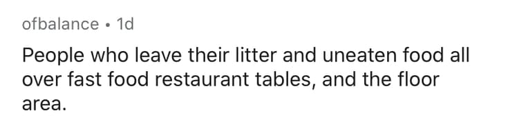 rude restaurant people
