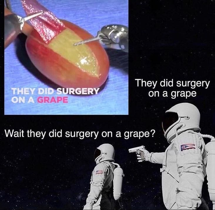 grape surgery meme