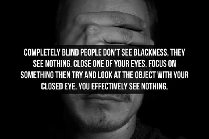 interesting blind person fact