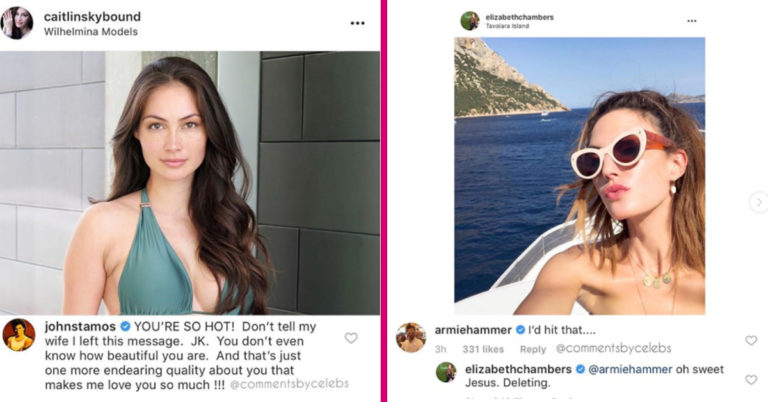 Celebs Leave Weird, Thirsty, Funny Instagram Comments Too (28 Pics)