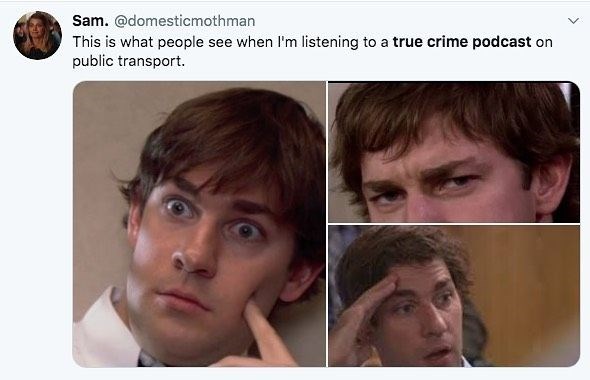 true crime meme - jim halpert
