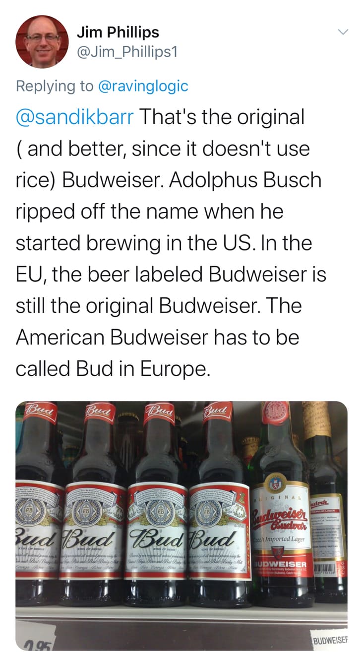 budweiser called bud in europe