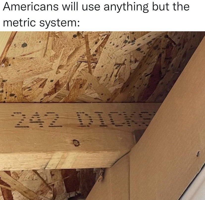 Americans Will Use Anything But The Metric System 27 Memes 