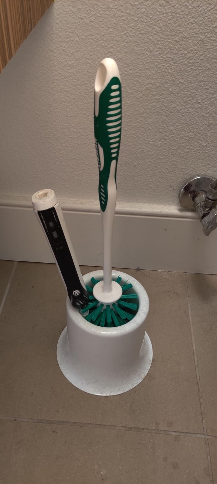 tooth brush with toilet brush frustrating picture