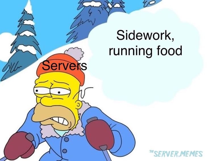 side work server meme
