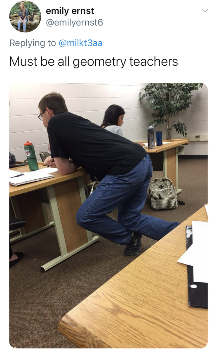 Students Are Sharing Pics Of Awkward Teacher Stances In Class (26 Tweets)