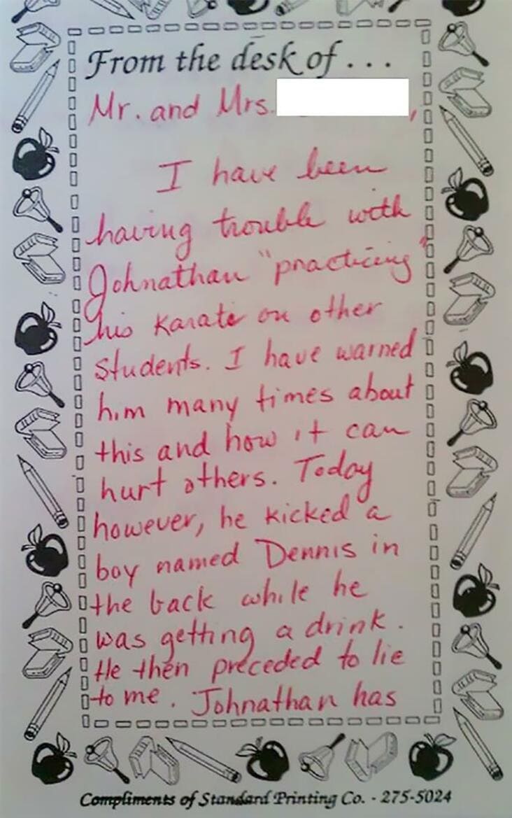 Teachers Should Be Paid More And These Notes To Parents Prove It (30 Pics)