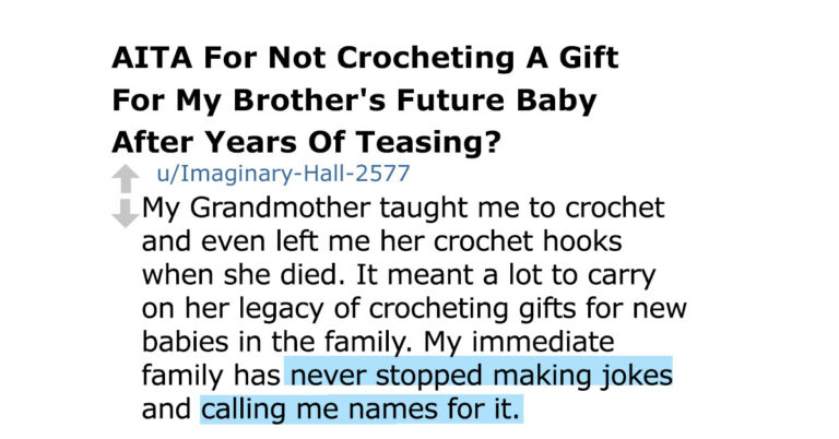 Man Asks If He Is Wrong To Not Make Gifts For His Brother’s Future Child (7 Pics)