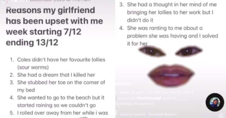 People Are Relating To Guy’s List Of Reasons His GF Is “Upset” With Him