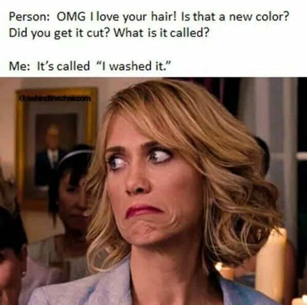 dry shampoo meme - bridesmaids