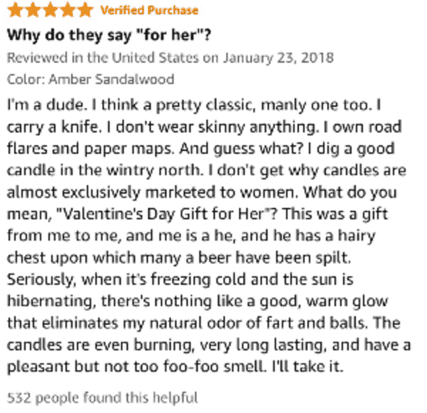 funny amazon reviews - for her pens 