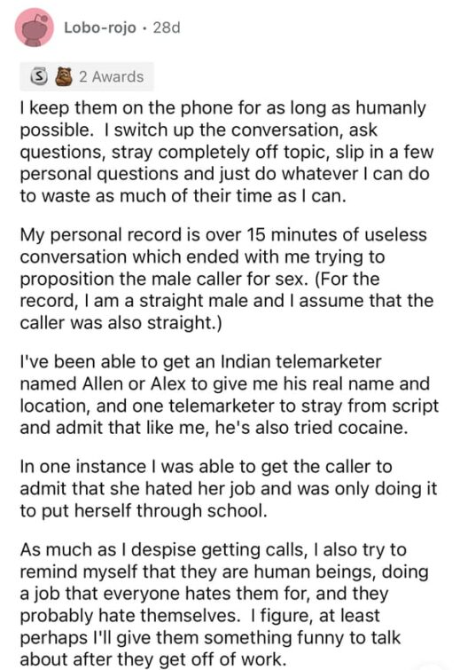 People Are Sharing The Things They Say To Scammers Instead Of Hanging