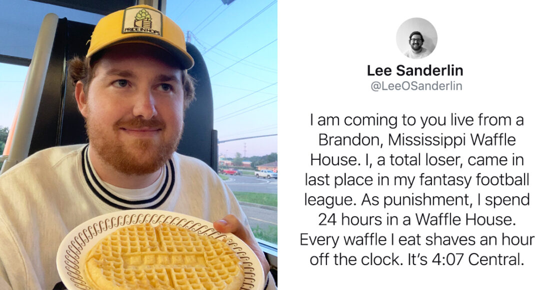 Journalist Loses Fantasy Football Bet, Spends 15 Hours In A Waffle