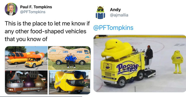 Twitter Is Responding To A Viral Challenge To Find Food Shaped Vehicles (25 Pics)