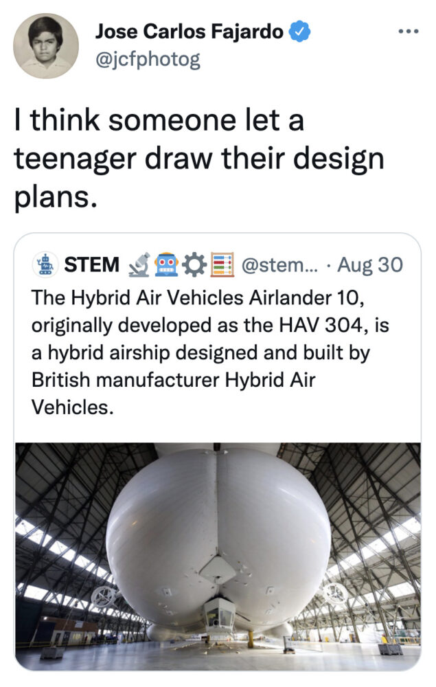 A Suspiciously Thicc Airship Picture Is Circulating On Twitter Again ...