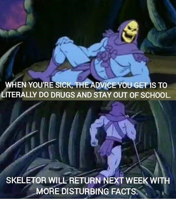skeletor meme until we meet again - drugs