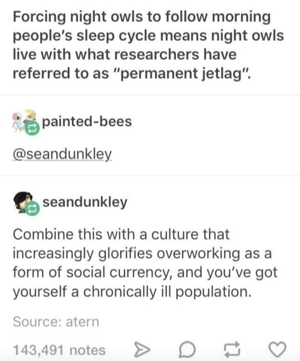 Sleep Deprived on Tumblr