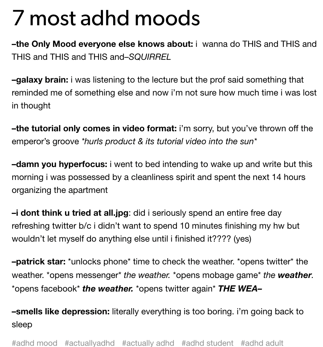 Tumblr Understands The Struggle Of ADHD (21 Pics)