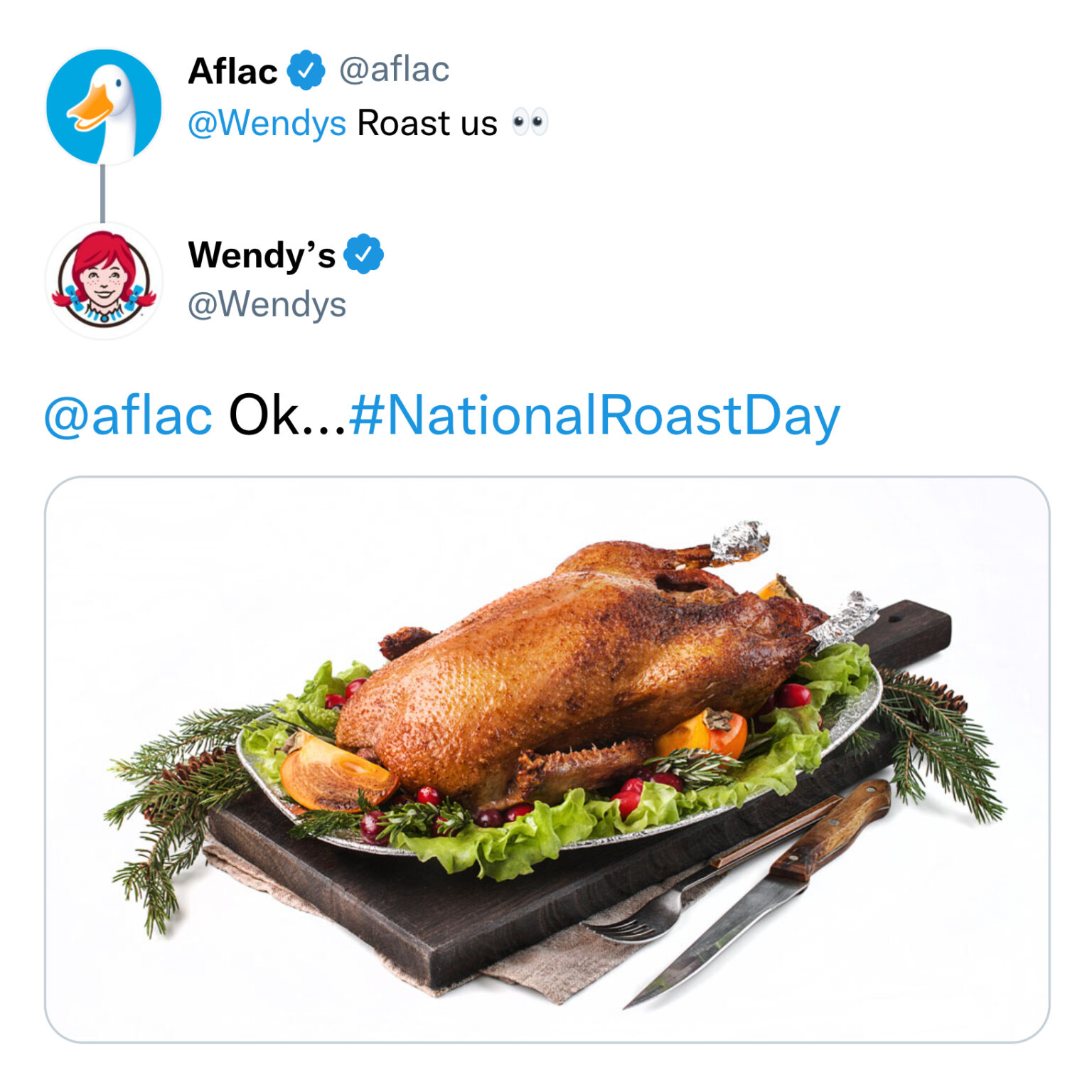 Wendy's Twitter Is Roasting Everyone For National Roast Day Yet Again