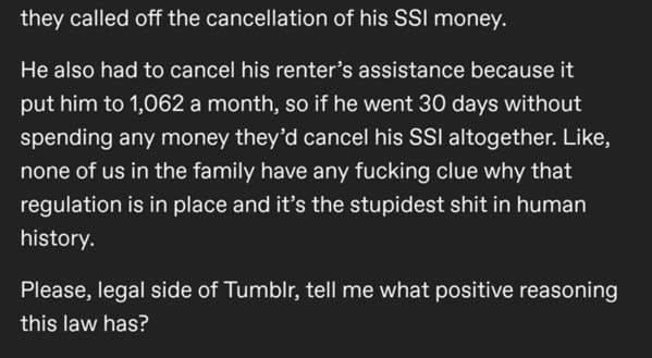 Educational Tumblr Thread Attempts To Explain The Financial Challenges Disabled Americans Face - Jarastyle