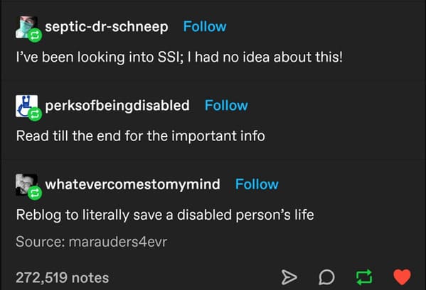 Educational Tumblr Thread Attempts To Explain The Financial Challenges Disabled Americans Face - Jarastyle