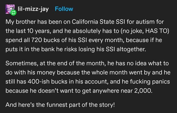 Educational Tumblr Thread Attempts To Explain The Financial Challenges Disabled Americans Face - Jarastyle