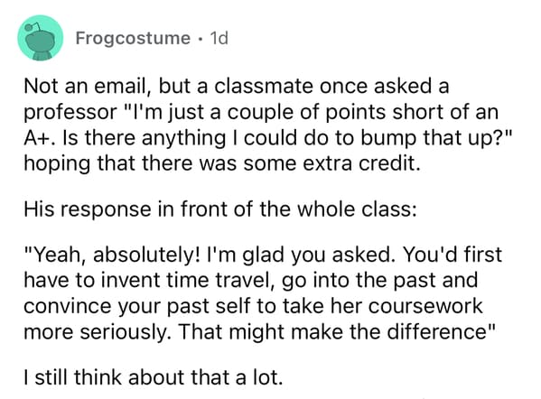 Students Are Sharing The Funny Passive-Aggressive Interactions They've Had With Professors (17 Pics) - Jarastyle