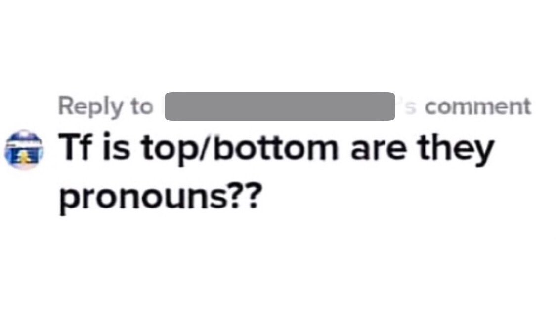 funny tiktok comments - tf is top bottom