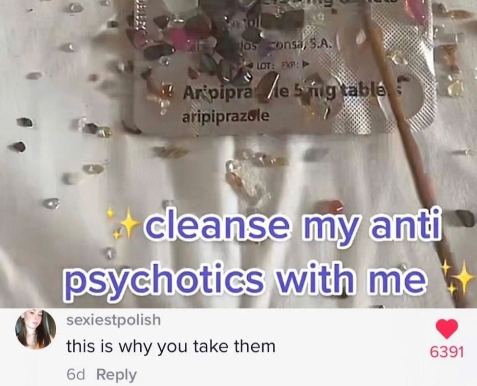 crazy tiktok comments - this is why you take meds