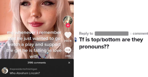 weird tiktok comments thumb - abraham lincoln