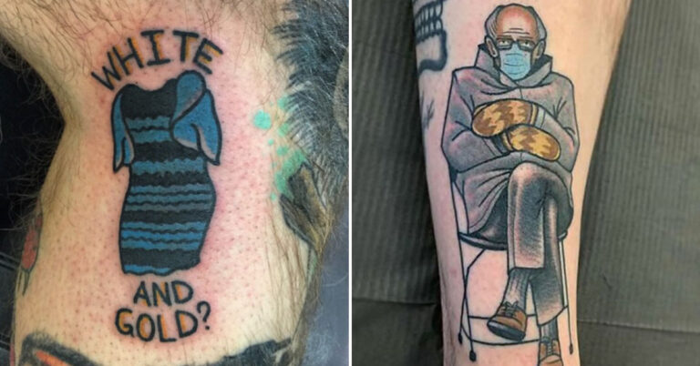 30 Meme And Pop-Culture Tattoos That Aged About As Well As Milk In A Hot Car