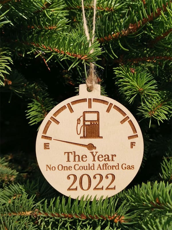 2022 christmas tree ornaments funny