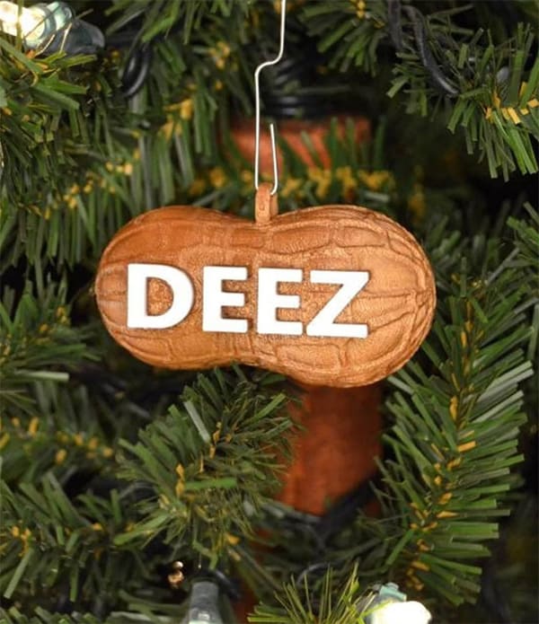 deez nuts christmas tree ornament etsy