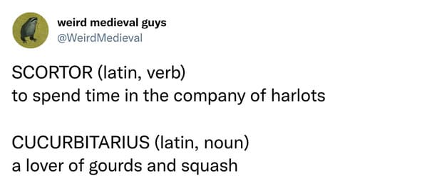 medieval words