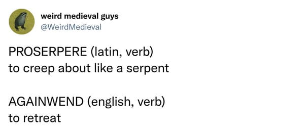 medieval words