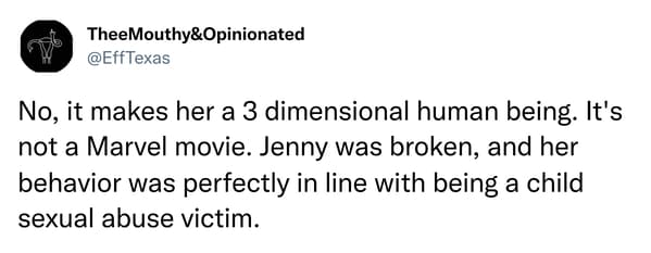 Twitter Debates Whether Jenny Is The Actually Villain In 'Forrest Gump ...