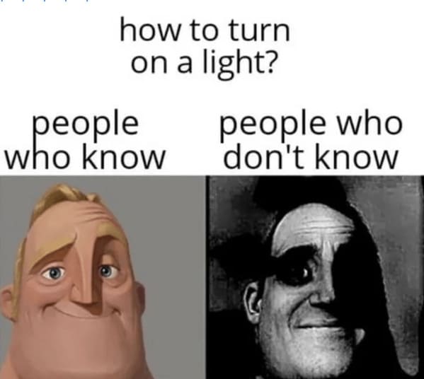 anti meme - how to turn on a light