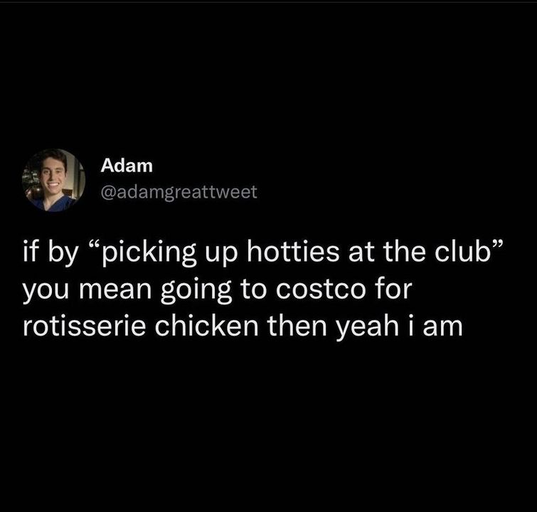costco tweet - picking up hotties at the club