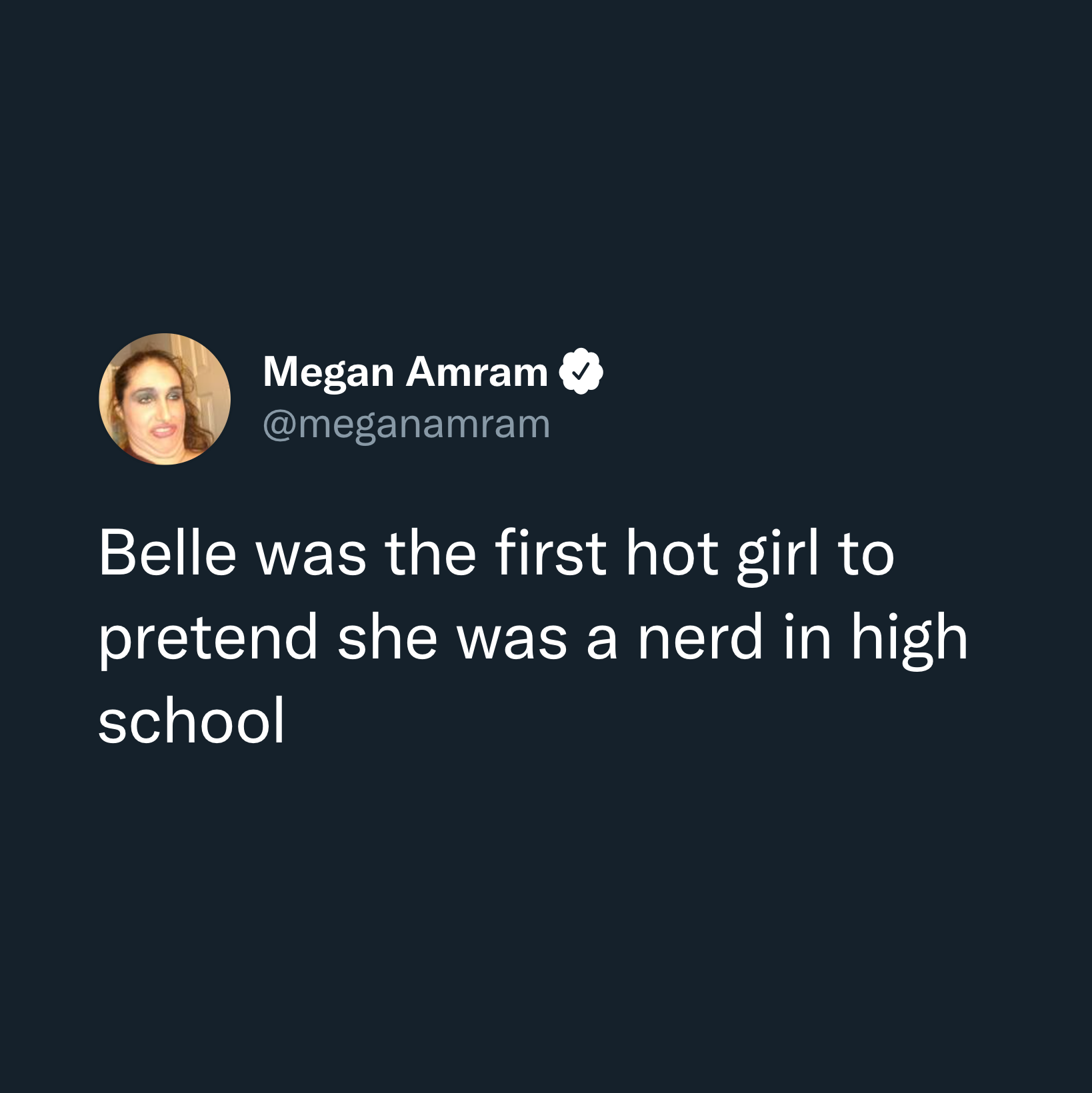 dark disney tweet - belle pretends nerd