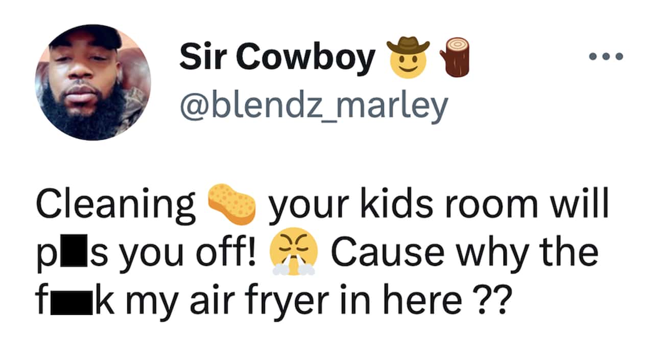 honest tweet - air fryer kids room