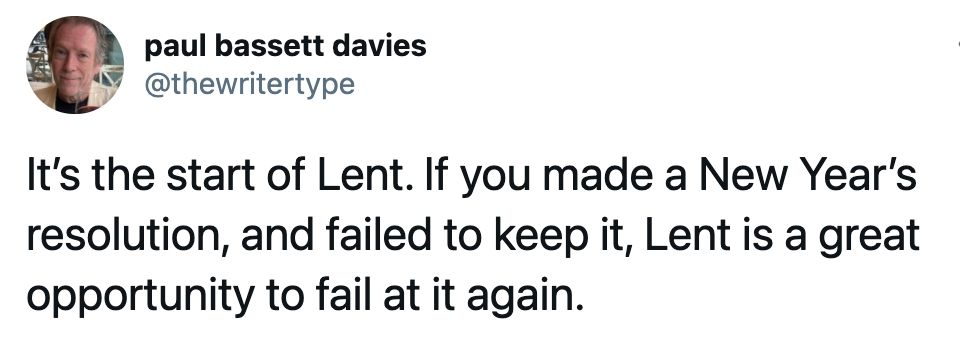 lent memes 2023 - new years resolution