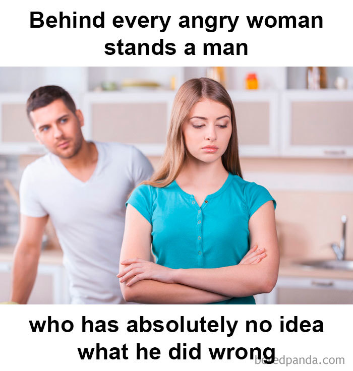 marriage meme - behind every angry woman