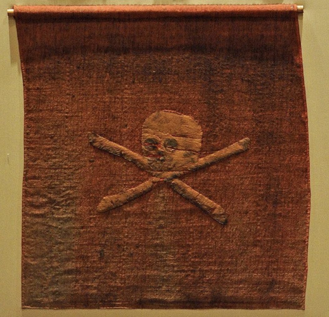 interesting posts - one of two original pirate flags 
