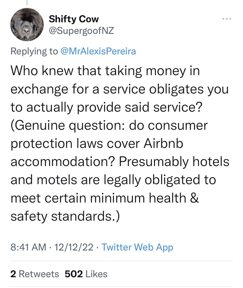 airbnb host roasted