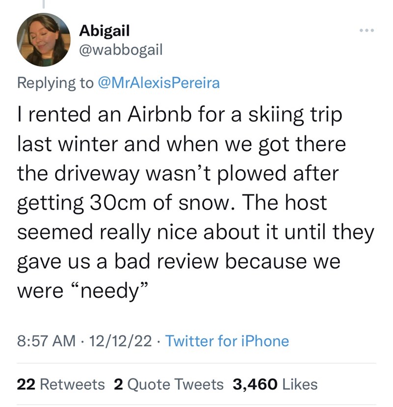 airbnb host roasted