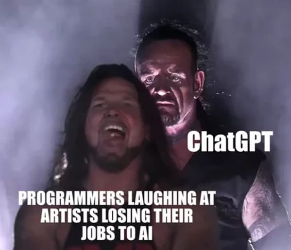 chatGPT meme - the undertaker