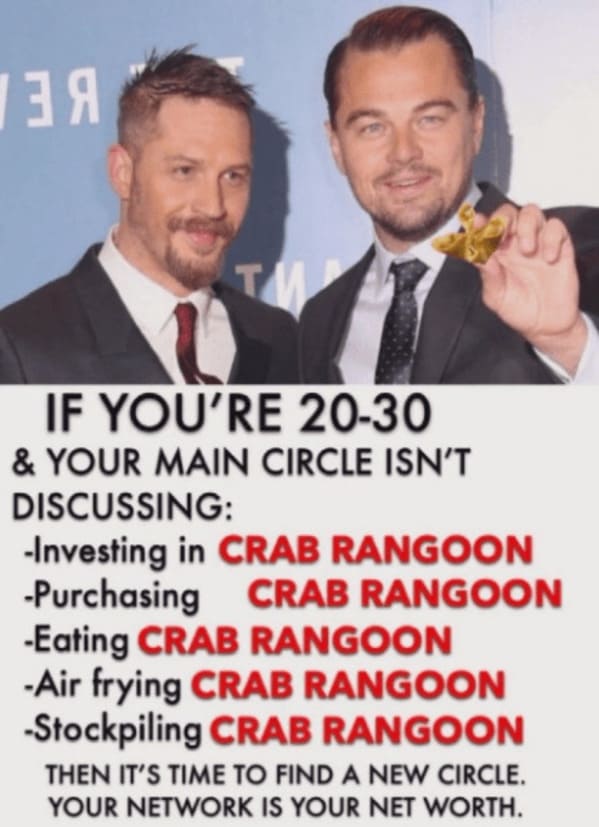 crab rangoon memes - your inner circle