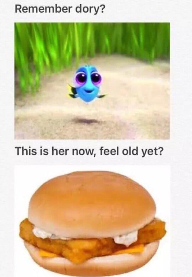 dark memes - this is dory now fish sandwich