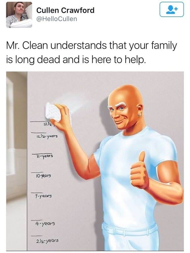 dark memes - mr clean erases family
